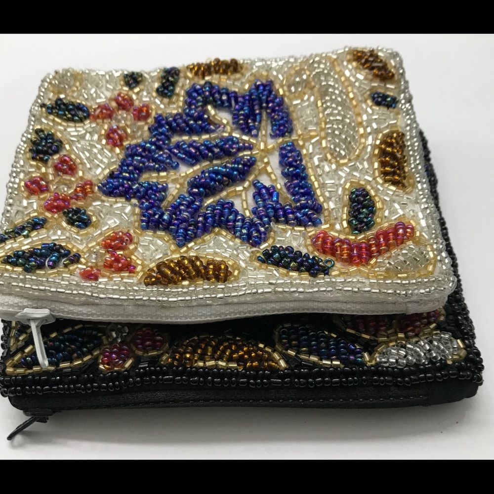 Beaded Patchwork Coin purses.